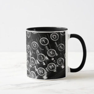 Antike Schreibmaschine Tasse
