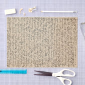 Antike Schriftwörter Vintag gestört Seidenpapier (Handwerk)