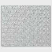 Antike Schwarz-Weiß-Ornamentik Geschenkpapier (Flach)