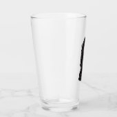 Antike schwarze Schachfigur Glas (Rechts)