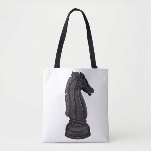 Antike schwarze Schachfigur Tasche (Vorderseite)