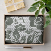 Antike schwarze Spitzen-Dekupier-Papier Seidenpapier (Geschenk)