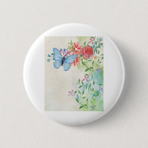 Antike Scrapbook-Aquarell-Hintergrundseite Button