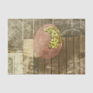 Antike Sepia-Braun-Rosa-Hut-Textur im Vintage-Stil Seidenpapier
