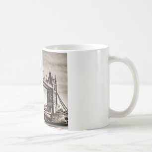 Antike Sepia London Tower Bridge Kaffeetasse