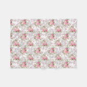 Antike Shabby-Blumen Fleecedecke (Vorderseite (Horizontal))