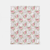 Antike Shabby-Blumen Fleecedecke (Vorderseite)