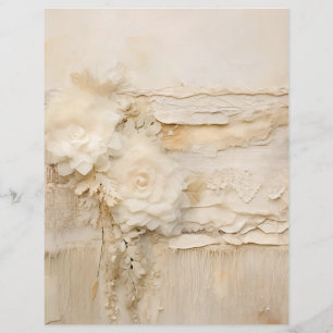 Antike Shabby Chic Beige Spitzen Scrapbook Papiere