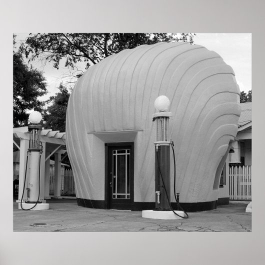 Antike, sichtbare Gaspumpen Poster (Vorne)