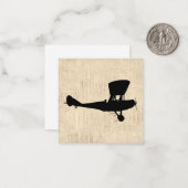 Antike Silhouette Mitteilungskarte (Vorderseite/Rückseite Beispiel)