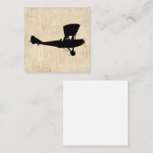 Antike Silhouette Mitteilungskarte (Vorne/Hinten)