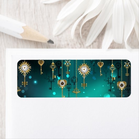 Antike Skeleton Keys on Green Background (Insitu)