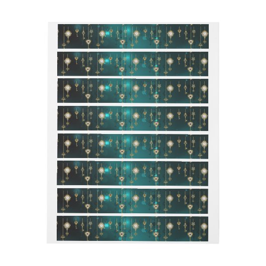 Antike Skeleton Keys on Green Background (Bogen)