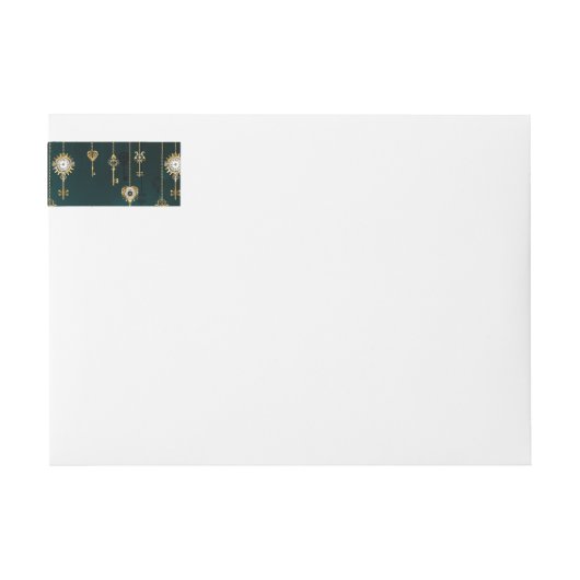 Antike Skeleton Keys on Green Background (Vorderseite)