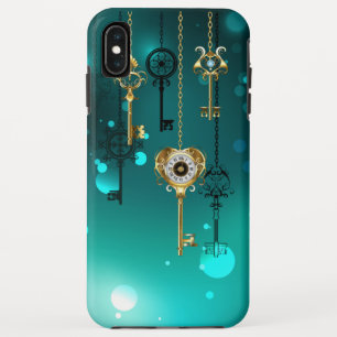 Antike Skeleton Keys on Green Background Case-Mate iPhone Hülle