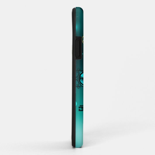 Antike Skeleton Keys on Green Background Case-Mate iPhone Hülle (Hinten/Rechts)