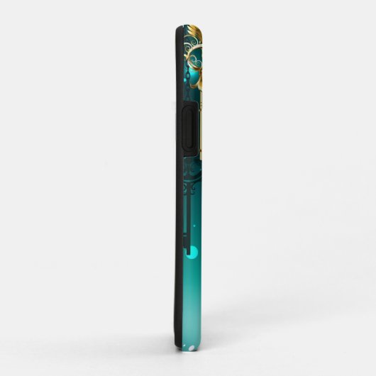 Antike Skeleton Keys on Green Background Case-Mate iPhone Hülle (Hinten/Rechts)