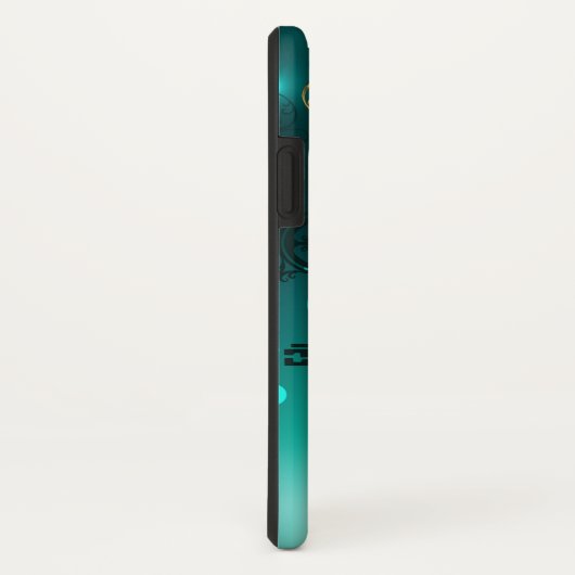 Antike Skeleton Keys on Green Background Case-Mate iPhone Hülle (Hinten/Rechts)