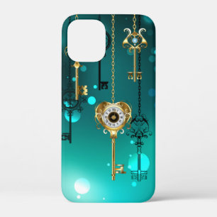 Antike Skeleton Keys on Green Background Case-Mate iPhone Hülle