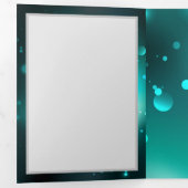 Antike Skeleton Keys on Green Background Dreifach Gefaltete Einladung (Innen Erste Seite)