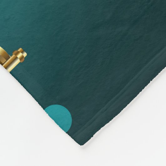 Antike Skeleton Keys on Green Background Fleecedecke (Ecke)