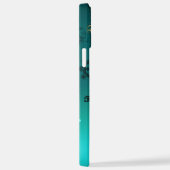 Antike Skeleton Keys on Green Background iPhone Hülle (Rechte Seite)