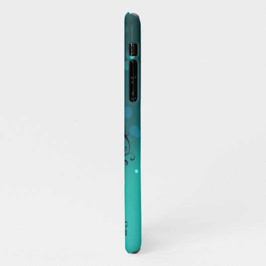 Antike Skeleton Keys on Green Background iPhone Hülle (Linke Seite)