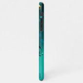 Antike Skeleton Keys on Green Background iPhone Hülle (Linke Seite)