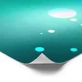 Antike Skeleton Keys on Green Background Poster (Ecke)