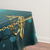 Antike Skeleton Keys on Green Background Tischdecke (Beispiel)