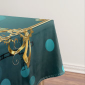 Antike Skeleton Keys on Green Background Tischdecke (Beispiel)