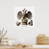 Antike Skulptur der hellenistischen Ära Heiliger A Poster (Küche)
