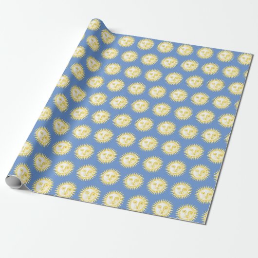 Antike Sonne Geschenkpapier (Ungerollt)
