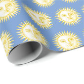 Antike Sonne Geschenkpapier (Rolleneckpunkt)