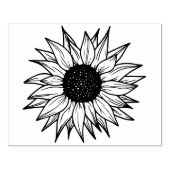 Antike Sonnenblume Gummistempel (Prägung)