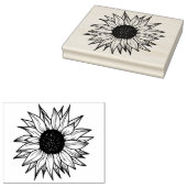 Antike Sonnenblume Gummistempel (Stempel)