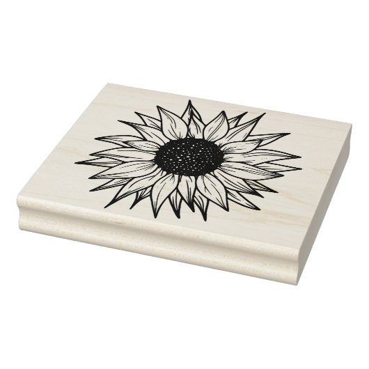 Antike Sonnenblume Gummistempel (Stempel)