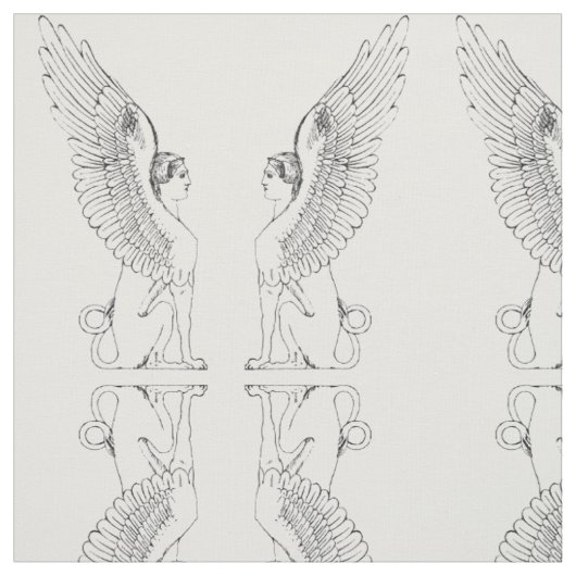 Antike Sphinx-Illustration Stoff (Muster)