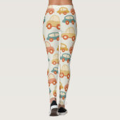 Antike Spielzeugwagen Leggings (Rückseite)