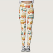 Antike Spielzeugwagen Leggings (Vorderseite)