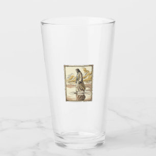 Antike spirituelle Wasserwanderungsgravur Glas