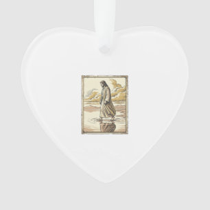 Antike spirituelle Wasserwanderungsgravur Ornament