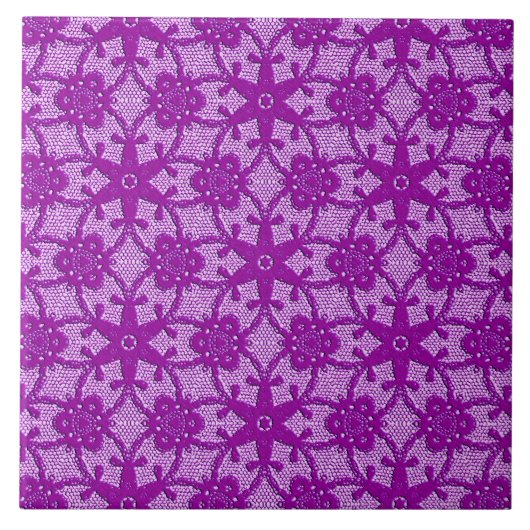 Antike Spitze - Amethyst lila Fliese (Vorderseite)
