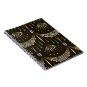 Antike Spitze, geometrisches nahtloses Muster. Notizblock (Rechte Seite)