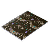 Antike Spitze, geometrisches nahtloses Muster. Notizblock (Linke Seite)