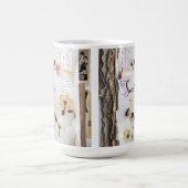 Antike Spitze Gepresste Blumen Shabby Chic Kaffeetasse (Mittel)
