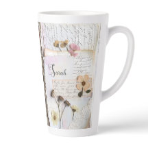Antike Spitze Gepresste Blumen Shabby Chic