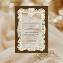 Antike Spitze Old Money Mocha Braune Hochzeit