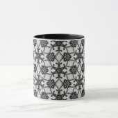 Antike Spitze - schwarz und weiß Tasse (Zentrum)