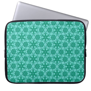 Antike Spitze - Türkis und Aqua Laptopschutzhülle